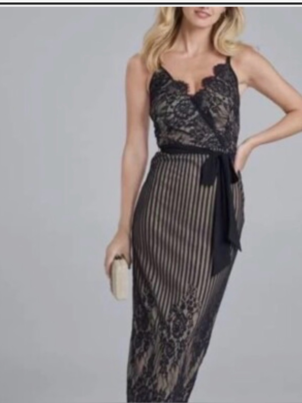 VENUS Black Lace Dress Size Large New With Tags *